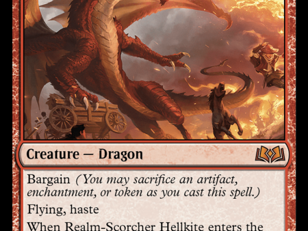 Realm-Scorcher Hellkite [Wilds of Eldraine] For Discount